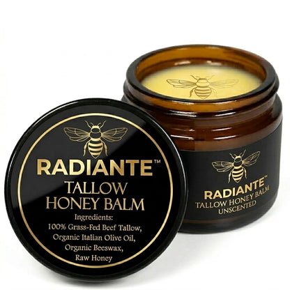 BALSAMO DE SEBO DE RES Y MIEL RADIANTE™.